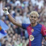 Lamine Yamal: retour au Camp Nou le 10 août KEYSTONE/AP/JOAN MONFORT